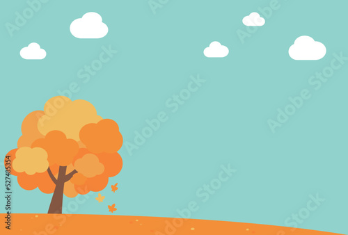 背景イラスト_秋の背景
