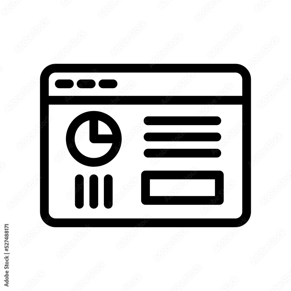 dashboard line icon illustration vector graphic dashboard line icon illustration vector graphic