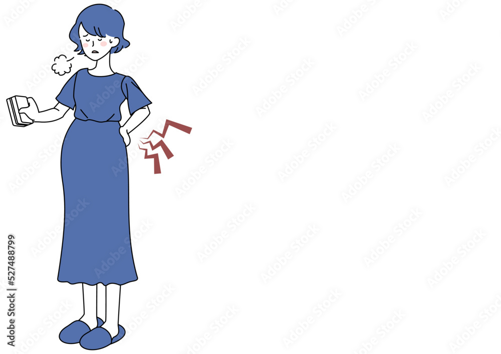 掃除で腰を痛めた妊婦 掃除で腰を痛めた妊婦