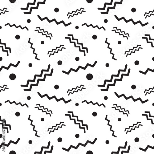 memphis seamless pattern design background design