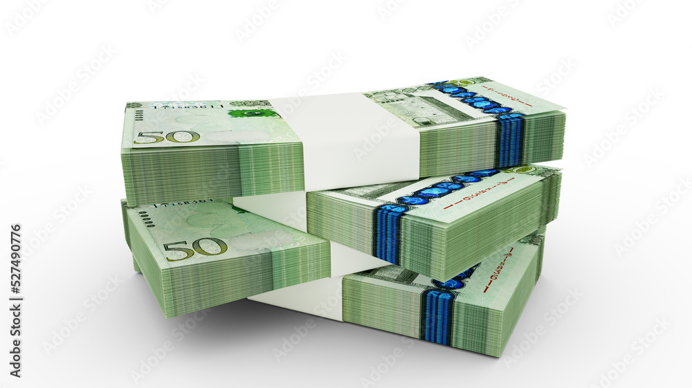 3d rendering of Libyan dinar notes. Few bundles of Libyan currency isolated on white background 3d rendering of Libyan dinar notes. Few bundles of Libyan currency isolated on white background
