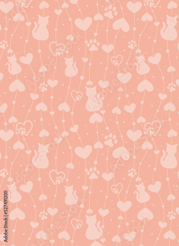 Cat animal digital paper background