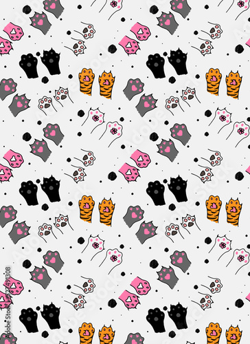 Cat animal digital paper background