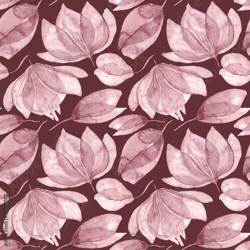 Boho fall wildflowers digital paper background