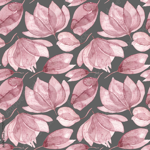 Boho fall wildflowers digital paper background