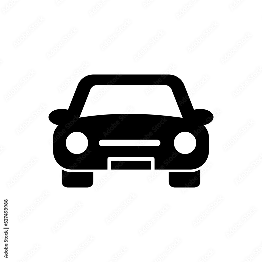 Simple And Clean Car Icon Silhouette Vector Illustration Simple And Clean Car Icon Silhouette Vector Illustration