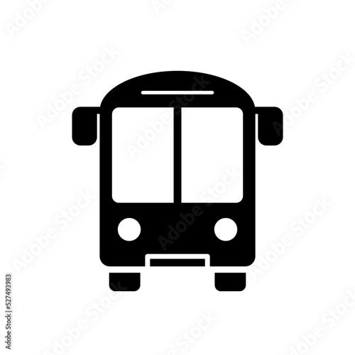 Simple And Clean Bus Icon Vector Illustration