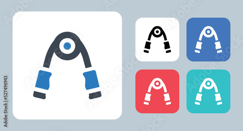 Hand Grip icon - vector illustration . Hand, Grip, Gripper, Exercise, Fitness, Training, Strength, Workout, gym, sport, sign, symbol, flat, icons . 