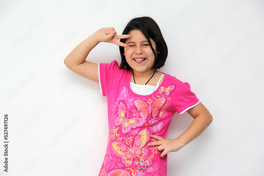 Happy and excited Hispanic 10-year-old girl is amazed at a promotion or discount of something that children like very much
Happy and excited Hispanic 10-year-old girl is amazed at a promotion or discount of something that children like very much