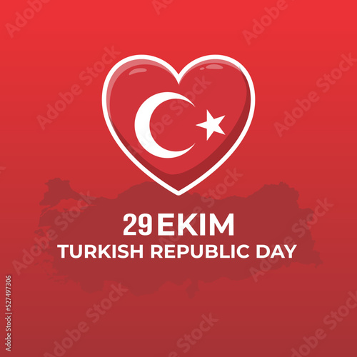 29 october turkey republic day, 29 ekim turkish republic day, turkey independence day flat design