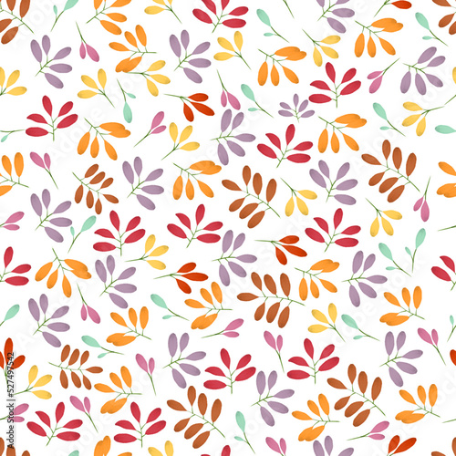 Watercolor seamless pattern on a white background.010922