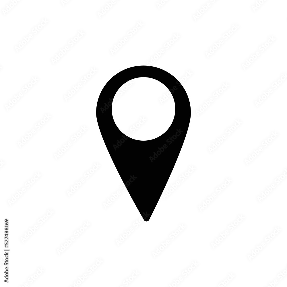 Location vector icon. Place symbol. GPS pictogram, flat vector sign isolated on white background. Simple vector illustration for graphic and web design. Location vector icon. Place symbol. GPS pictogram, flat vector sign isolated on white background. Simple vector illustration for graphic and web design.