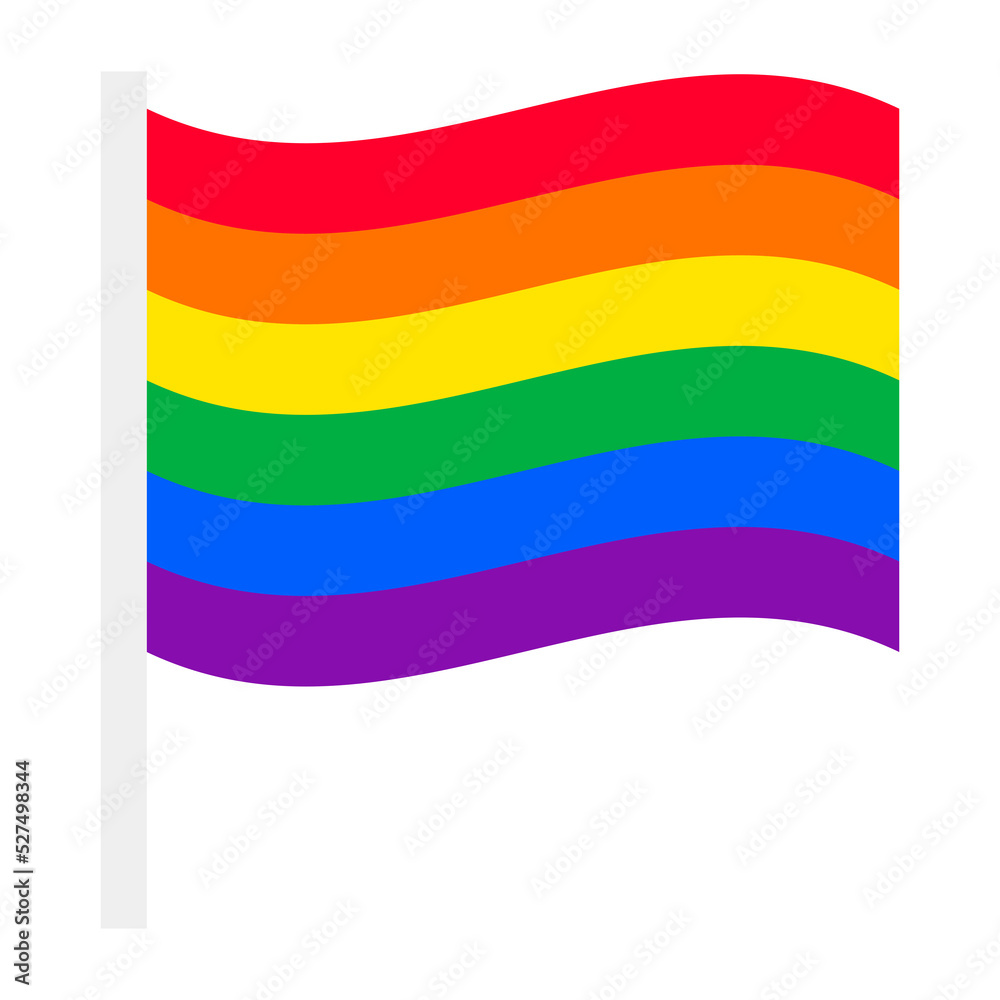 Rainbow flag gay pride flag lgbtq flag icon Rainbow flag gay pride flag lgbtq flag icon