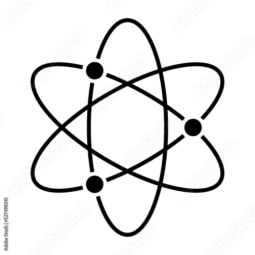 Atom icon sign