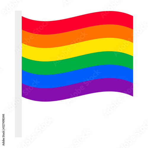 Rainbow flag gay pride flag lgbtq flag icon