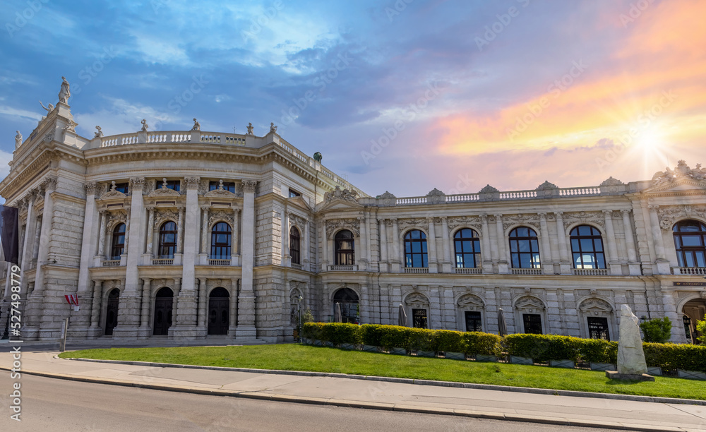 Austria, national art and opera theater Burgtheater in Vienna historic old city. Austria, national art and opera theater Burgtheater in Vienna historic old city.