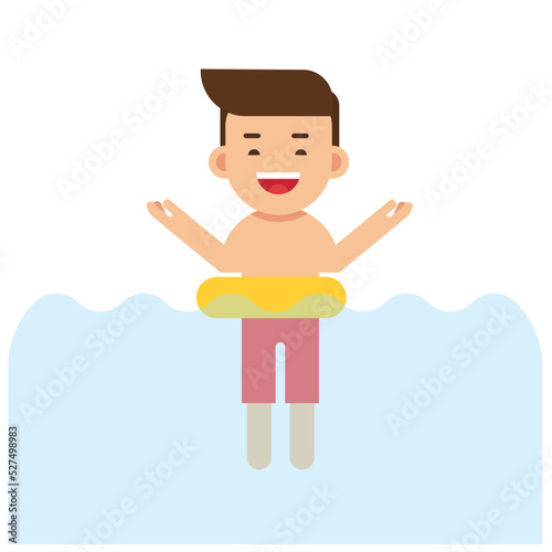 Summer holiday,Little kids playing on the beach,Holiday in a beach