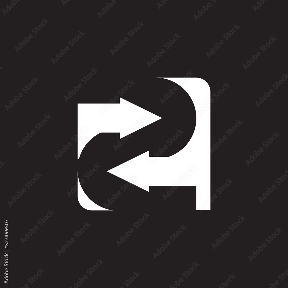Number 2 logo with arrow icon design vector template Stock Vector Number 2 logo with arrow icon design vector template Stock Vector