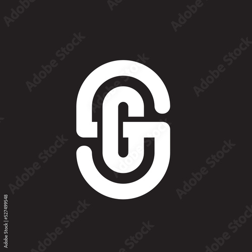 Sg logo Vector Stock, logo letter sg combination , logo sg 