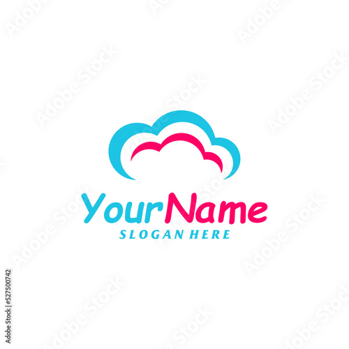 Cloud Logo Design Template. Cloud logo concept vector. Creative Icon Symbol