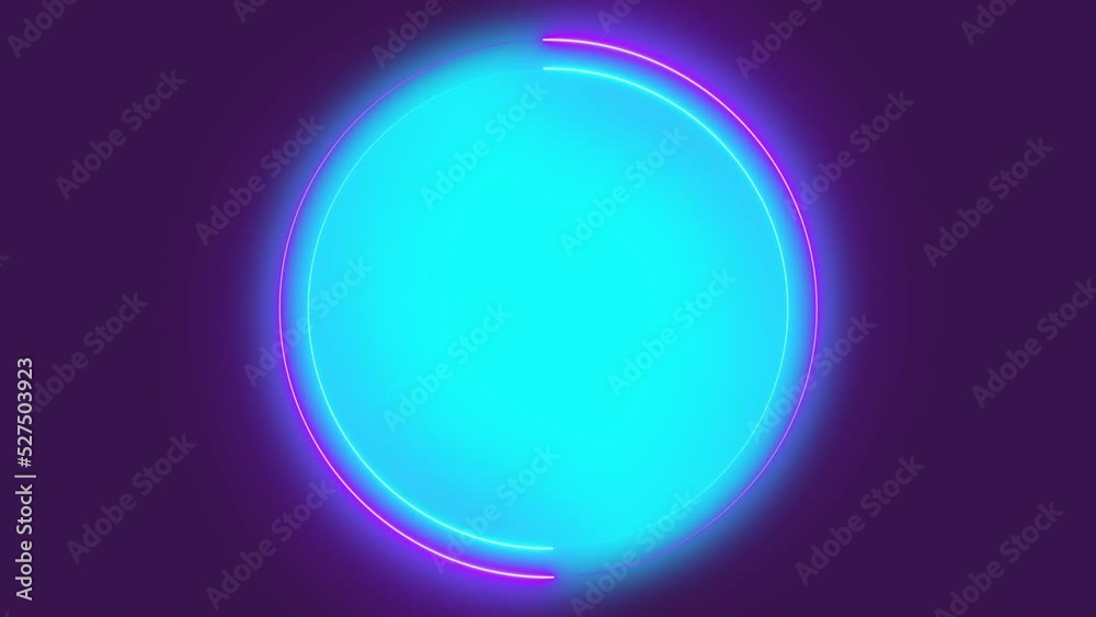 Bright blue glowing circle seamless looping animation Bright blue glowing circle seamless looping animation