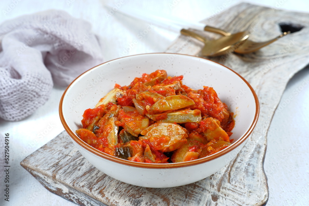 Sambal jengkol indonesian traditional food