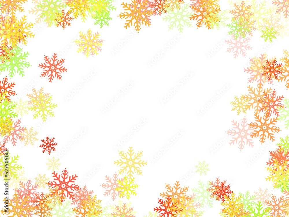Illustration Snowflake Frame
