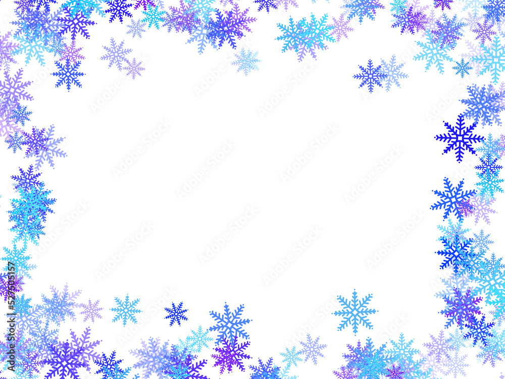 Frame Snowflake Illustration
