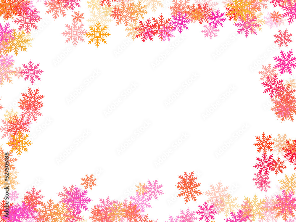Snowflake frame Illustration
