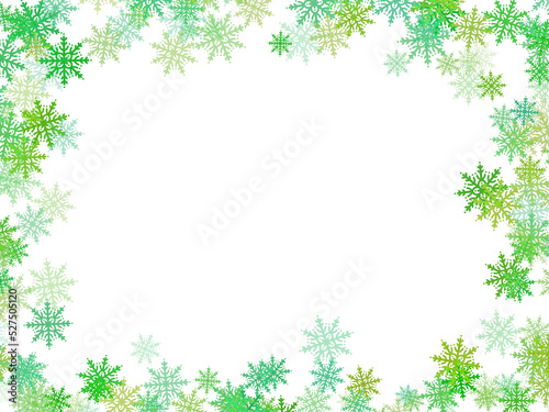 Illustration Snowflake Frame 