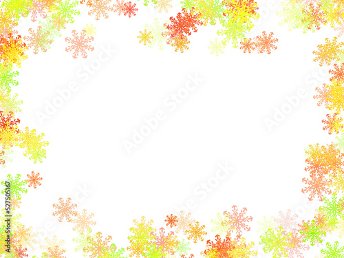 Snowflake frame Illustration 