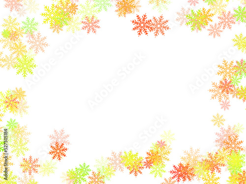Wallpaper Mural Snowflake frame Illustration
 Torontodigital.ca