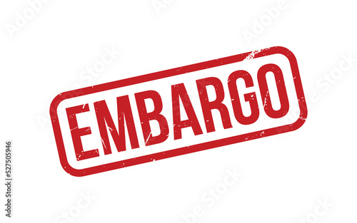Embargo Rubber Stamp Seal Vector