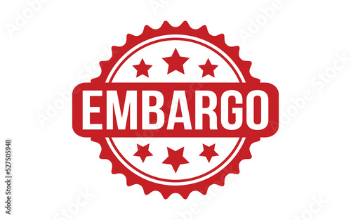 Embargo Rubber Stamp Seal Vector