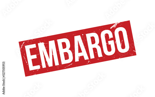 Embargo Rubber Stamp Seal Vector