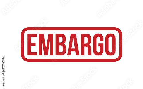 Embargo Rubber Stamp Seal Vector