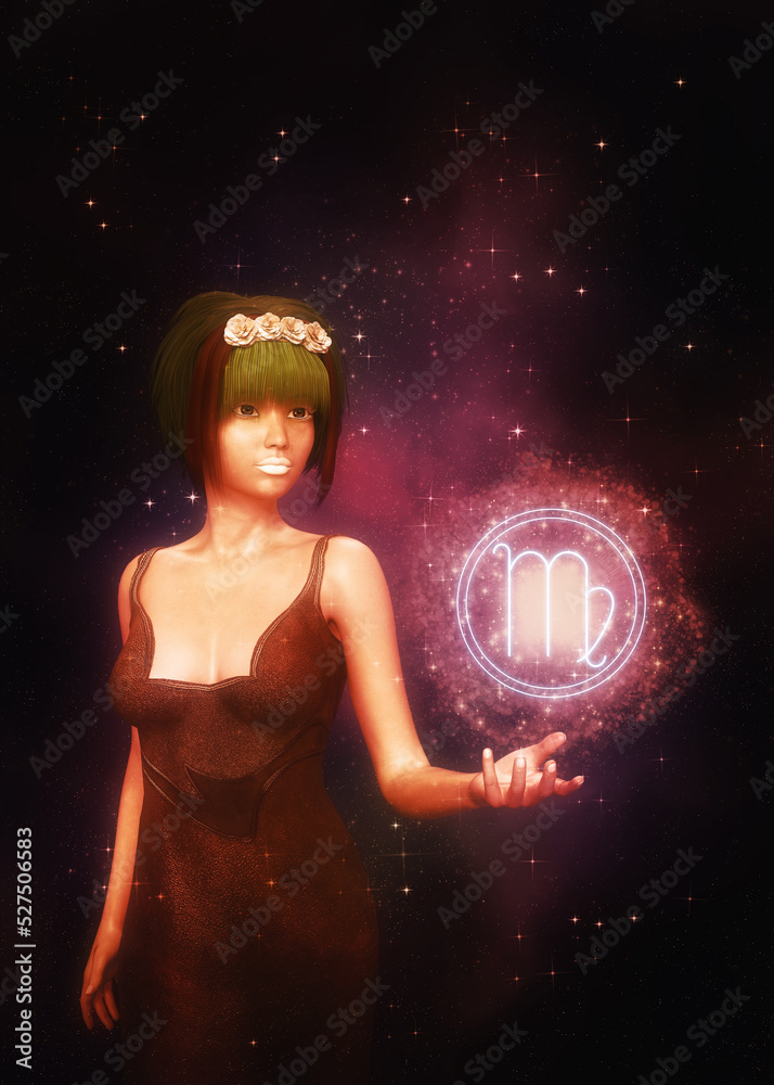 Fantasy 3d girl as Virgo Fantasy 3d girl as Virgo