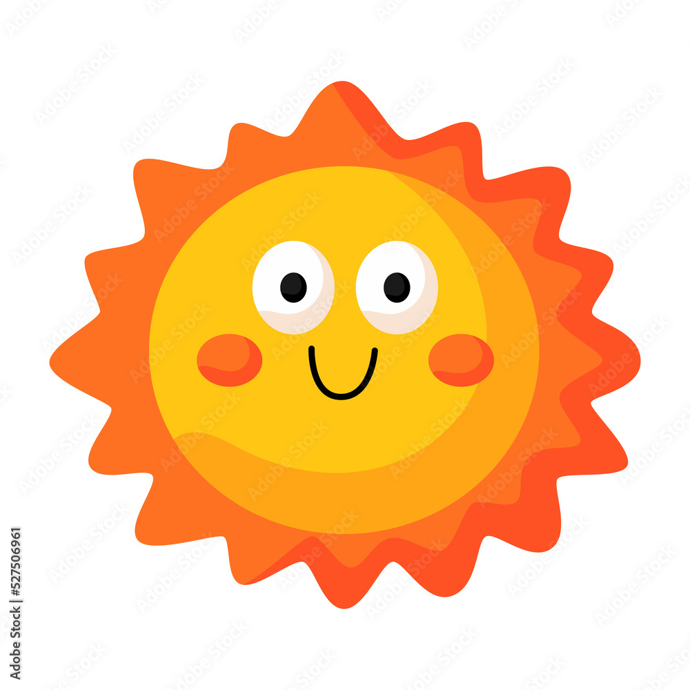 sunshine cute summer logo