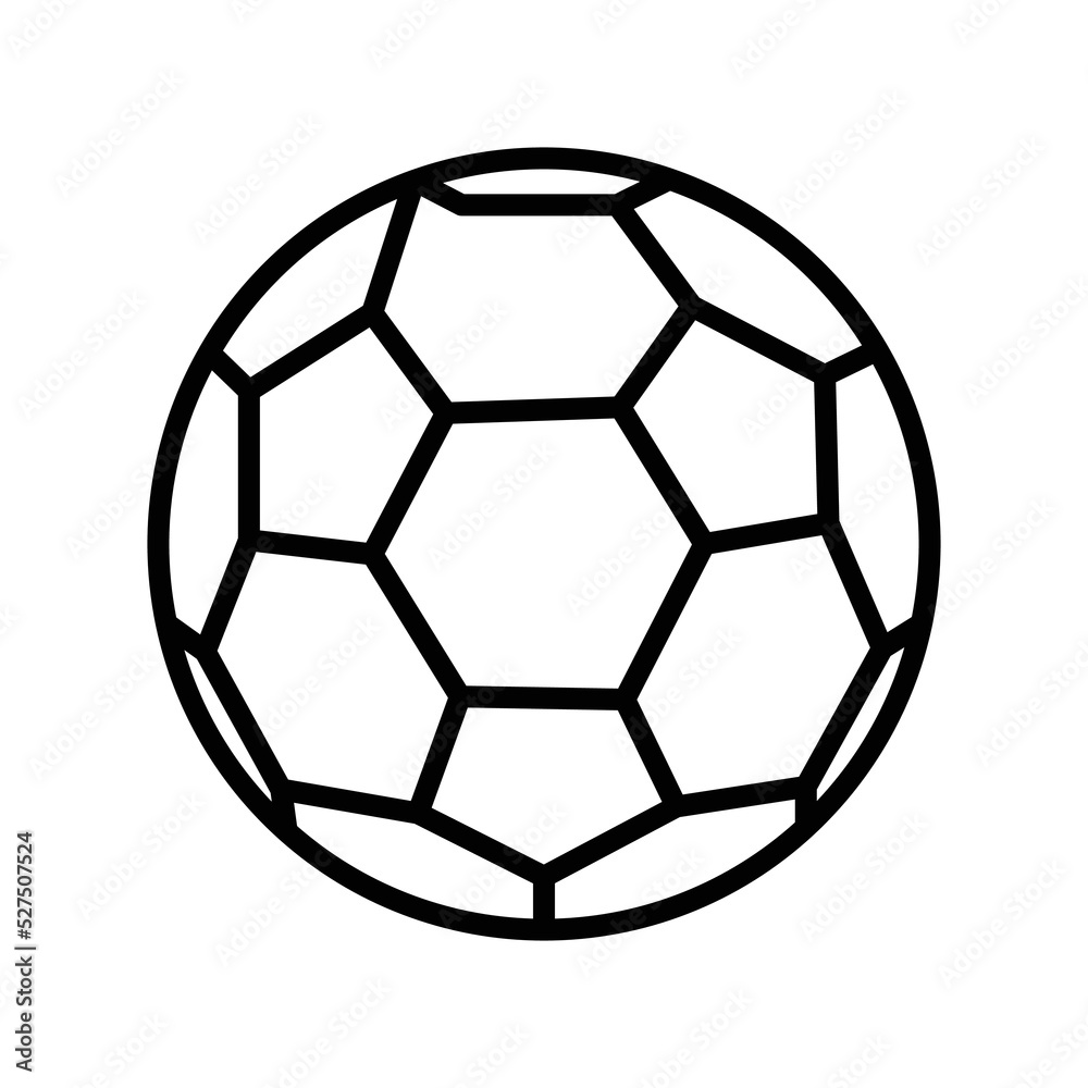 soccer ball icon vector design temp[late in white background