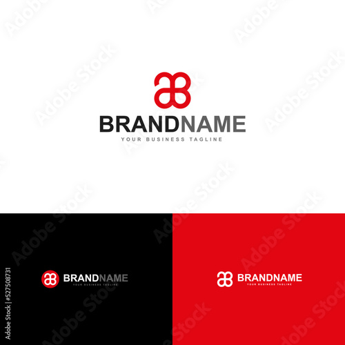 Initial A B Elegant Logo Design, Initial Signature Creative Template