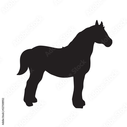 horse silhouette vector