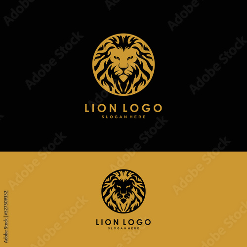 Royal Lion King desain logo inspirasi