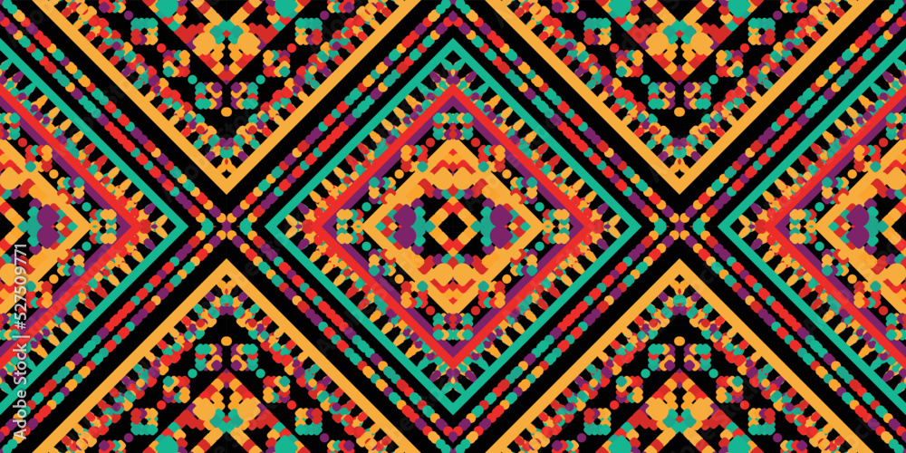 seamless ethnic pattern design.Geometric ethnic oriental ikat pattern traditional Design.ethnic oriental pattern,fabric,embroidery.Mexican pattern.merican pattern.latin african.indian fabric.Mexican
