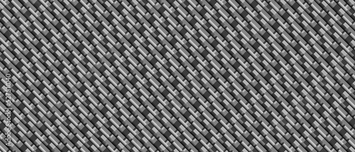 Wallpaper Mural Dark black geometric grid background. Modern dark abstract vector texture. Torontodigital.ca