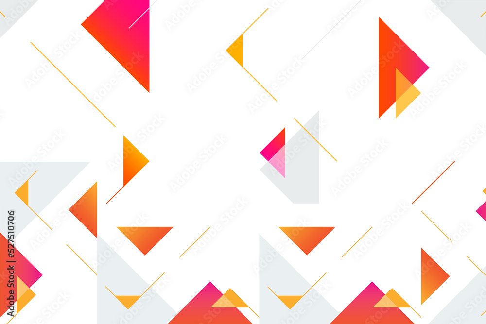 abstract white background with Triangle elements in Grey, red and Orange abstract white background with Triangle elements in Grey, red and Orange