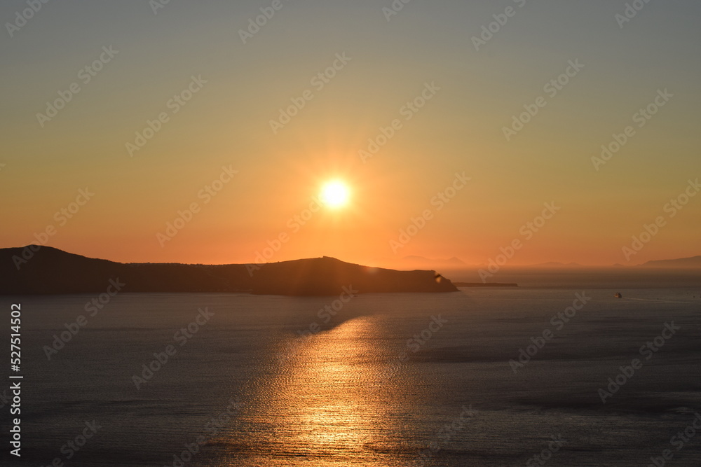 Sonnenuntergang auf Santorini