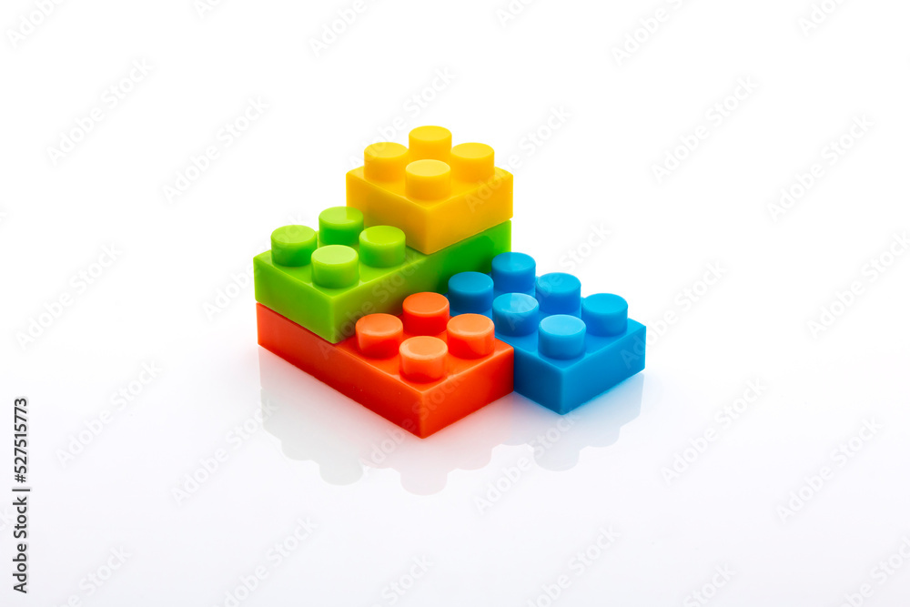 Plastic building blocks, block toys for children very popular because of the colours. This toy can increase children's imagination and creativity