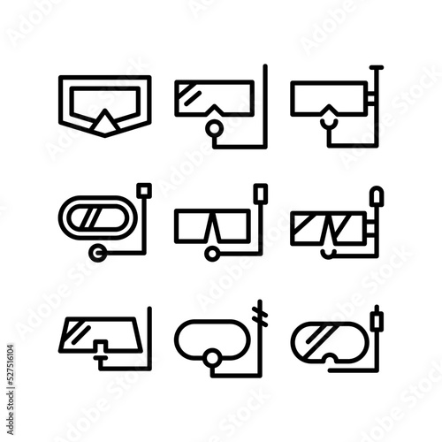 Wallpaper Mural scuba mask icon or logo isolated sign symbol vector illustration - high quality black style vector icons
 Torontodigital.ca