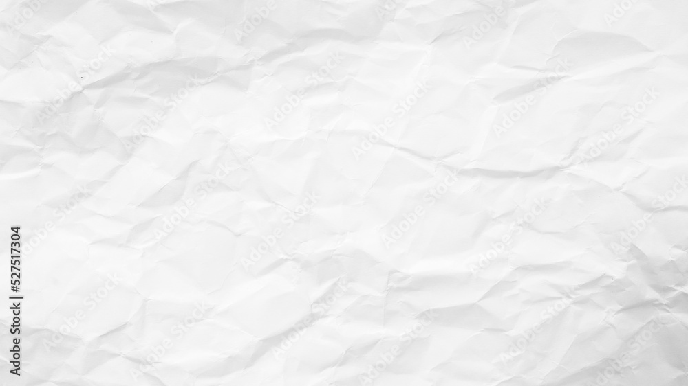 White Paper Texture background. Crumpled white paper abstract shape background with space paper recycle for text