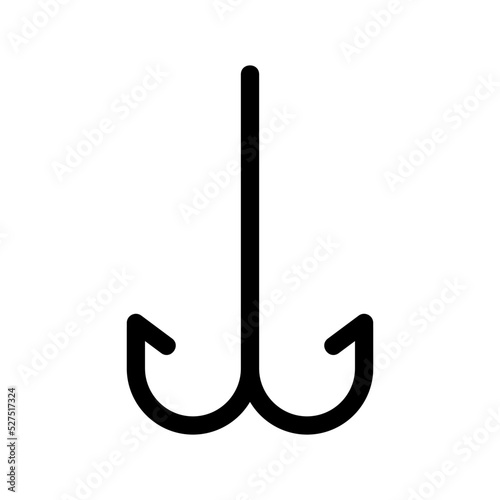 fishing hook icon or logo isolated sign symbol vector illustration - high quality black style vector icons 